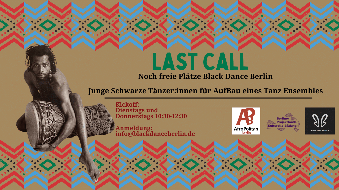 Kickoff 29.03 Und 06.04.25 Ab 1400 Anmeldung Info@blackdanceberlin.de